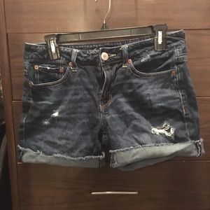 American Eagle Women's Denim Shorts Frayed Hem